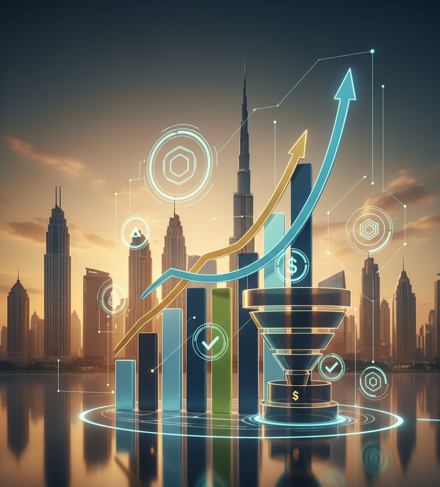 Business growth and lead generation strategy by the best digital marketing agency in Dubai using performance marketing